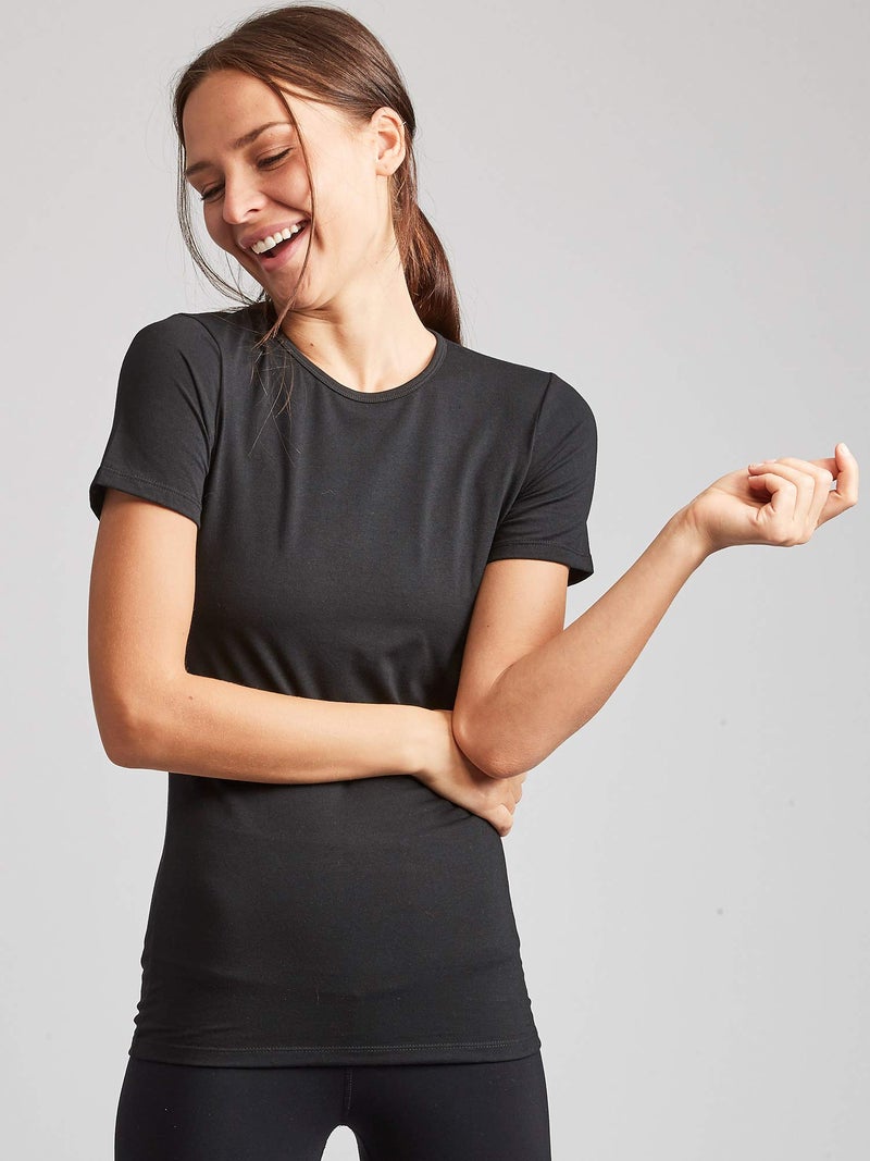 Kalon Women's 4-Pack Crewneck T-Shirt Base Layer (Large, Winter) - Image 2